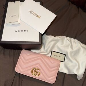 Dusty Pink Gg Marmont Size Gucci GG Marmont Mini Shoulder